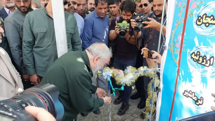 آبرسانی به ۱۱۰ روستای کرمان باحضور جانشین فرمانده کل سپاه افتتاح شد