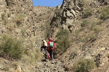 نجات یک طبیعت‌گرد در ارتفاعات جاده چالوس
