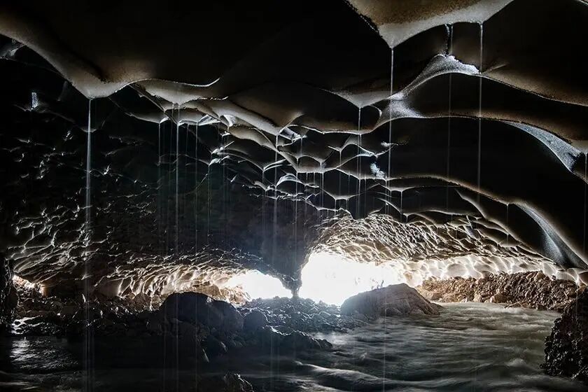 غار یخی چما سردترین نقطه خاورمیانه