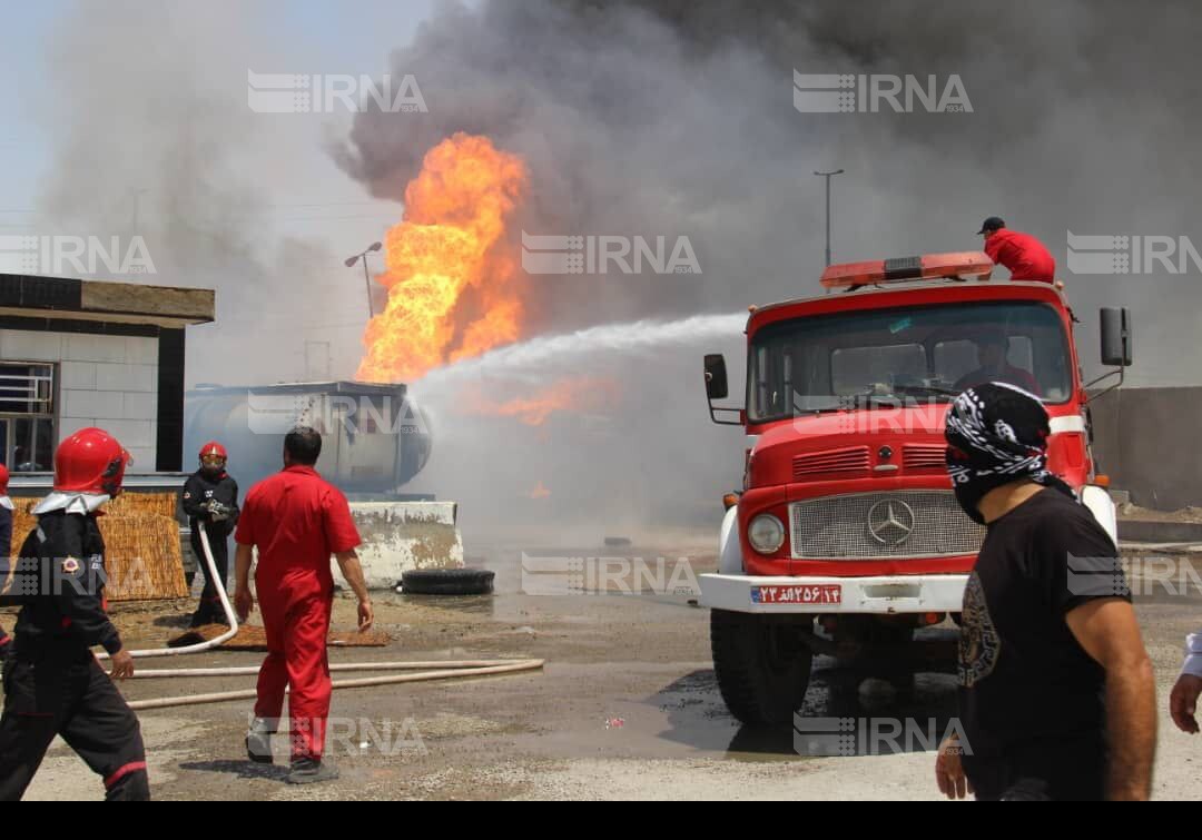 تانکر سوخت در مشهد منفجر شد