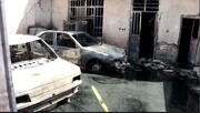 فیلم| تصاویری از محل آتش سوزی دپوی سوخت در زاهدان