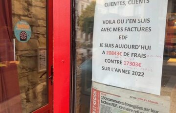 Lyon, France : Un boulanger effrayé par une hausse de 800% dans ses factures de l’électricité