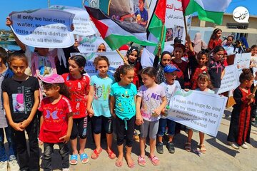 Les enfants de Gaza appellent à la fin du siège
