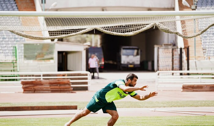 یزدانی در نقش بیرانوند+ عکس