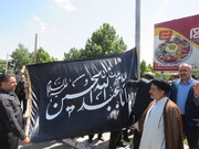 پرچم عزای حسینی در مهاباد به اهتزاز درآمد