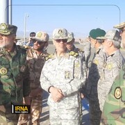 El jefe del Estado Mayor de las Fuerzas Armadas de Irán visita el puesto de control fronterizo de Poldasht