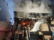 آتش‌سوزی در مخابرات مرکزی مازندران/ علت حادثه در دست بررسی است