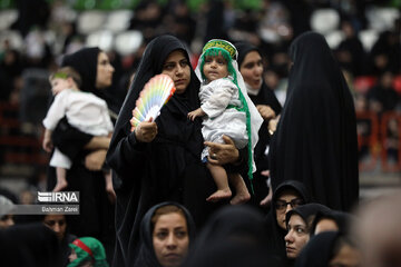 Gathering of mothers with their babies in 3rd day of Moharram