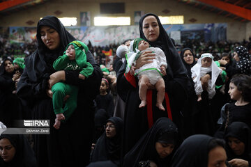 Gathering of mothers with their babies in 3rd day of Moharram