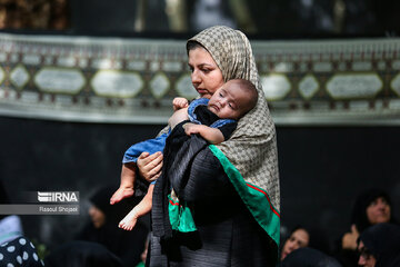 Gathering of mothers with their babies in 3rd day of Moharram