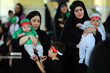 Gathering of mothers with their babies in 3rd day of Moharram