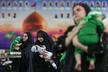 Gathering of mothers with their babies in 3rd day of Moharram