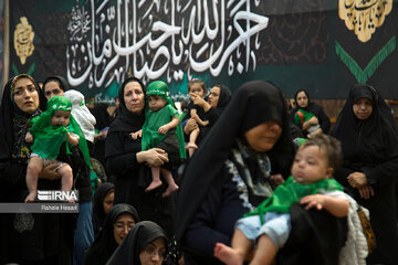 Gathering of mothers with their babies in 3rd day of Moharram