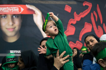 Gathering of mothers with their babies in 3rd day of Moharram