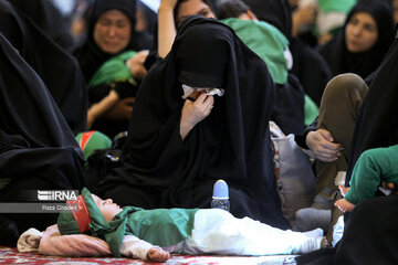 Gathering of mothers with their babies in 3rd day of Moharram