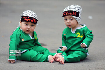 Gathering of mothers with their babies in 3rd day of Moharram