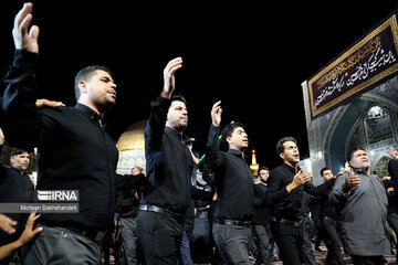 Mourning ceremony at Imam Reza shrine on Muharram 4th