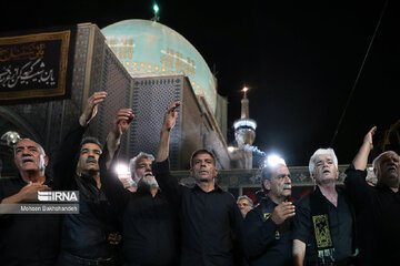 Mourning ceremony at Imam Reza shrine on Muharram 4th