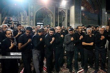 Mourning ceremony at Imam Reza shrine on Muharram 4th