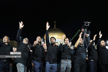 Mourning ceremony at Imam Reza shrine on Muharram 4th