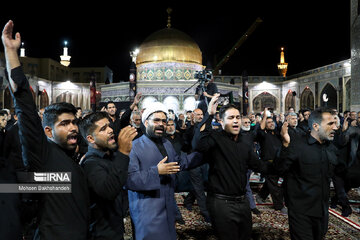 Mourning ceremony at Imam Reza shrine on Muharram 4th