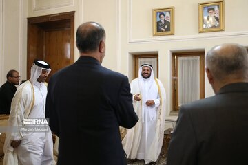 L'assistant du ministre d'État qatari aux Affaires étrangères rencontre le chef de la diplomatie iranienne à Téhéran