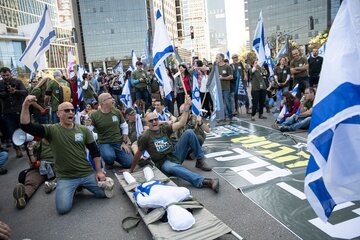 اعتصاب شرکت های تجاری و اقتصادی سرزمین های اشغالی علیه طرح نتانیاهو