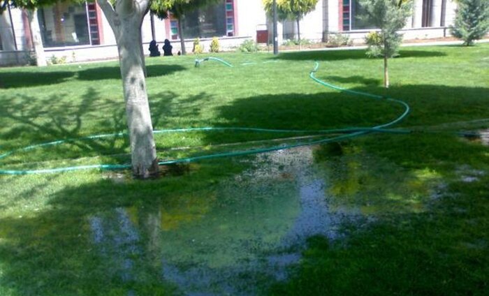 آبی که چمنهای شهری میخورند؛ ۲.۳ برابر ذخیره سد کرج