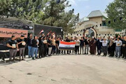 تجمع دانشجویان عراقی در محکومیت هتک حرمت به قرآن کریم