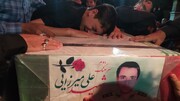 پیکر سرهنگ شهید «علی میرزایی» در روستای «حسین‌آباد ناظم» ملایر آرام گرفت