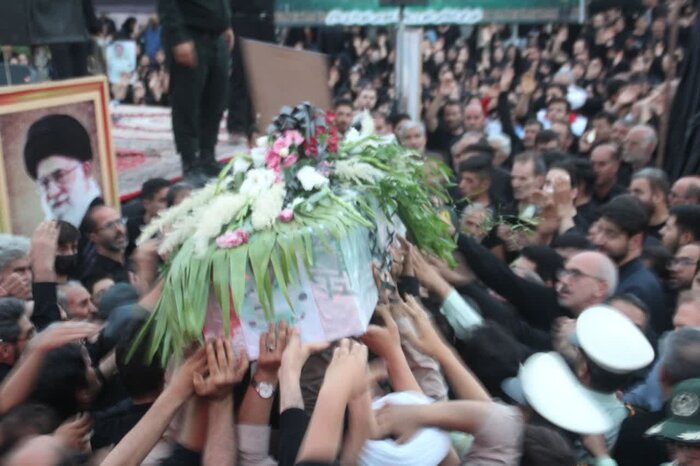 یکر مطهر سرهنگ شهید "علی میرزایی" در روستای حسین‌آباد ناظم ملایر آرام گرفت