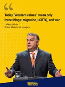 Hungarian PM slams Western values