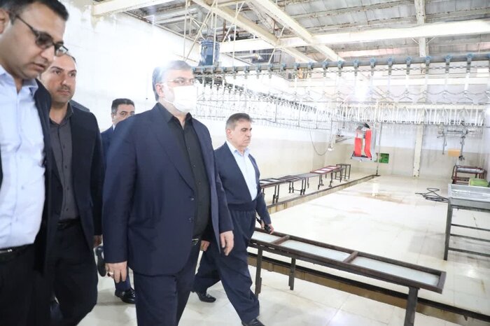استاندار آذربایجان‌غربی از کارخانه سیمان کاوان و برخی واحدهای تولیدی بوکان بازدید کرد