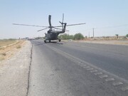 تلاش تیم‌های اورژانس هوایی بوشهر برای نجات ۲ کودک آسیب دیده