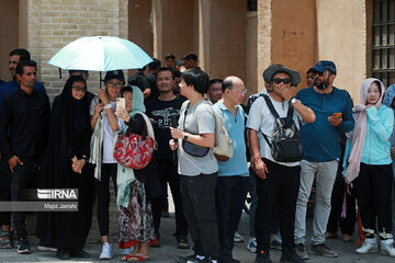 Tourists take part in mourning rituals in Yazd