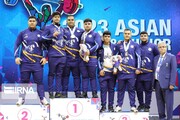 Young Iranian weightlifters runners-up in Asia