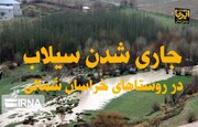 فیلم/ جاری شدن سیلاب تابستانه در برخی روستاهای خراسان‌شمالی