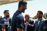 Iran’s volleyball team greeted in Urmia