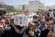 Funeral of martyr Sina Arasteh in Yasuj