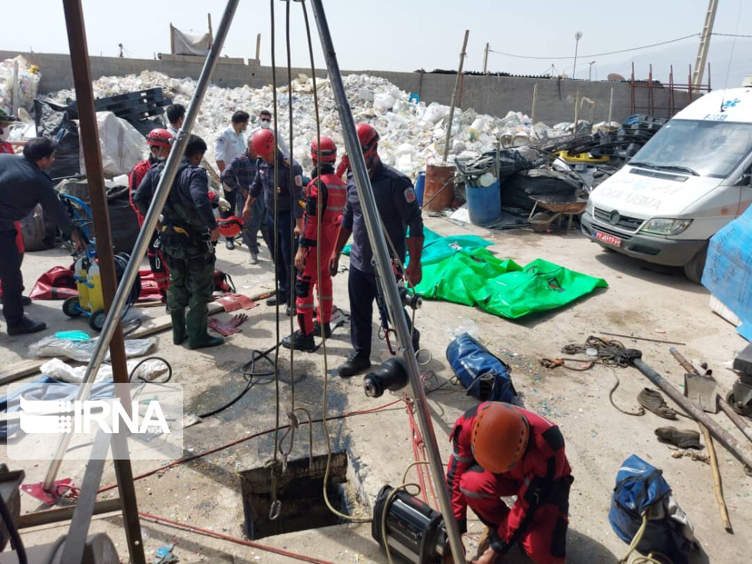 مرگ چهار نفر در چاه حاوی گازهای سمی در شیراز
