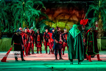 Theater depicting Battle of Karbala in north Iran