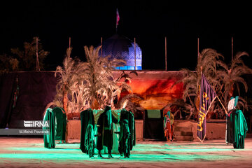 Theater depicting Battle of Karbala in north Iran