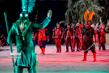 Theater depicting Battle of Karbala in north Iran