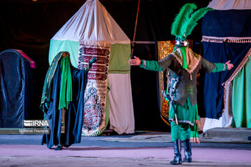 Theater depicting Battle of Karbala in north Iran