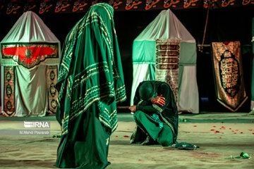 Theater depicting Battle of Karbala in north Iran