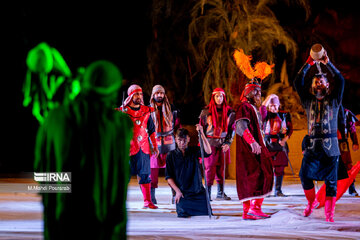 Theater depicting Battle of Karbala in north Iran