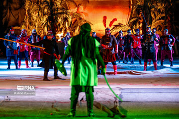 Theater depicting Battle of Karbala in north Iran