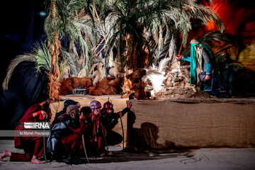 Theater depicting Battle of Karbala in north Iran