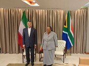 Los ministros de Exteriores de Irán y Sudáfrica discuten temas de interés mutuo