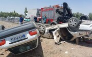 سوانح رانندگی در مشهد یک کشته و ۴۶ مصدوم بر جا گذاشت